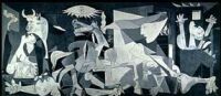 Reprodução do quadro "Guernica", de Pablo Picasso