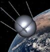 Ilustração de modelo da Sputnik 1
