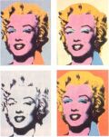 Reprodução da série Marilyns de Warhol