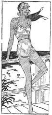 Modelo para banho de mar, publicado na "Folha da Manhã", em 6 de março de 1932