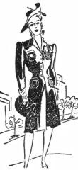 Modelo publicado na "Folha da Noite", em 8 de abril de 1941