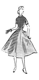 Modelo publicado na "Folha da Manhã", em 12 de outubro de 1952